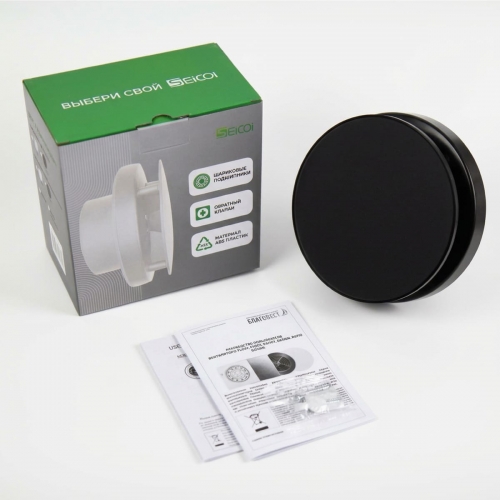 Накладной вентилятор Seicoi Ratio Design 100 Matt black