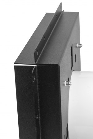 Решетка скрытого монтажа FoZa ПОД ПЛИТКУ 207х207 с вентилятором 100СК, обратный клапан, черная, 100мм